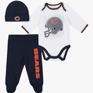 NWT NFL Chicago Bears Footed Pants and Bodysuit Set